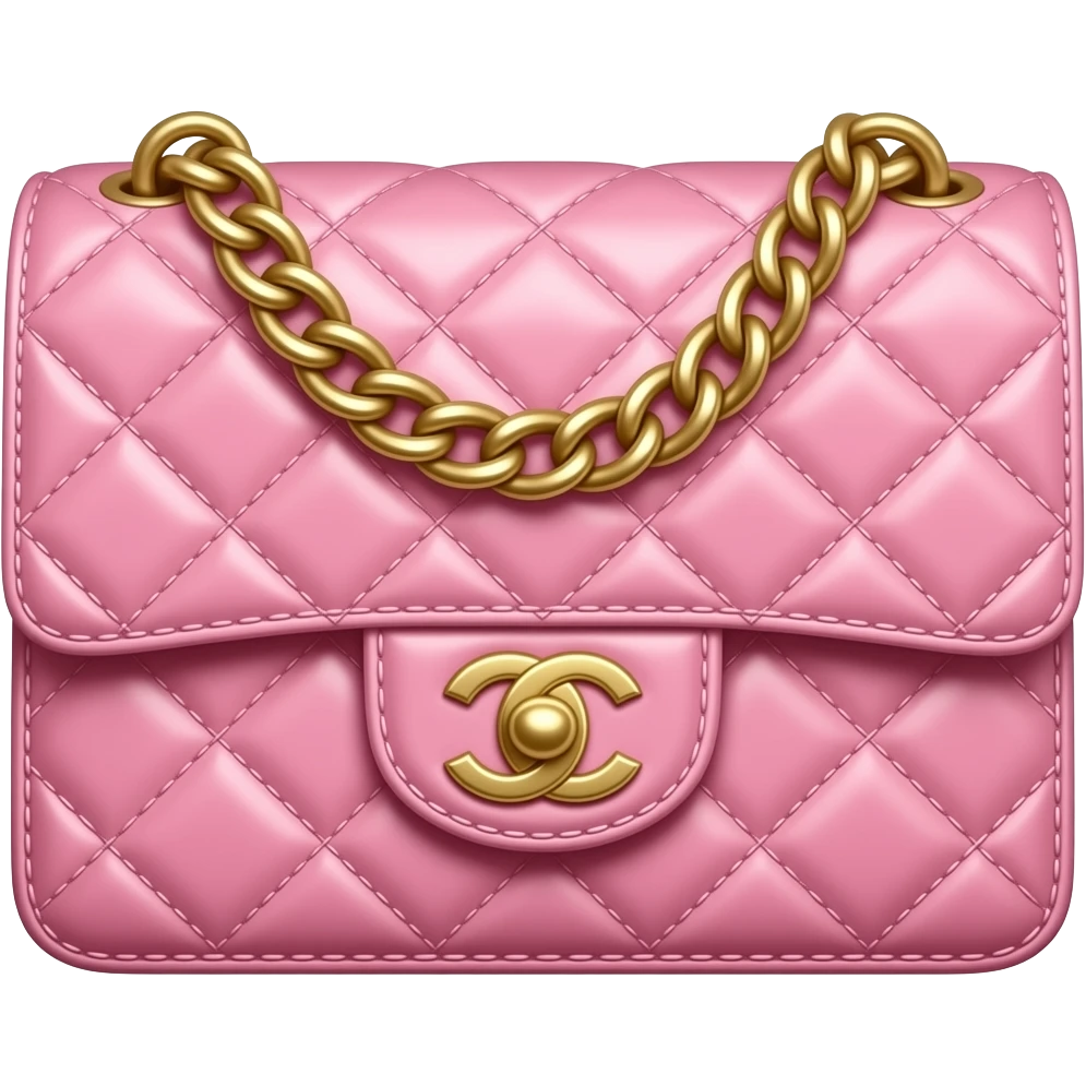 chanel pink bag emoji