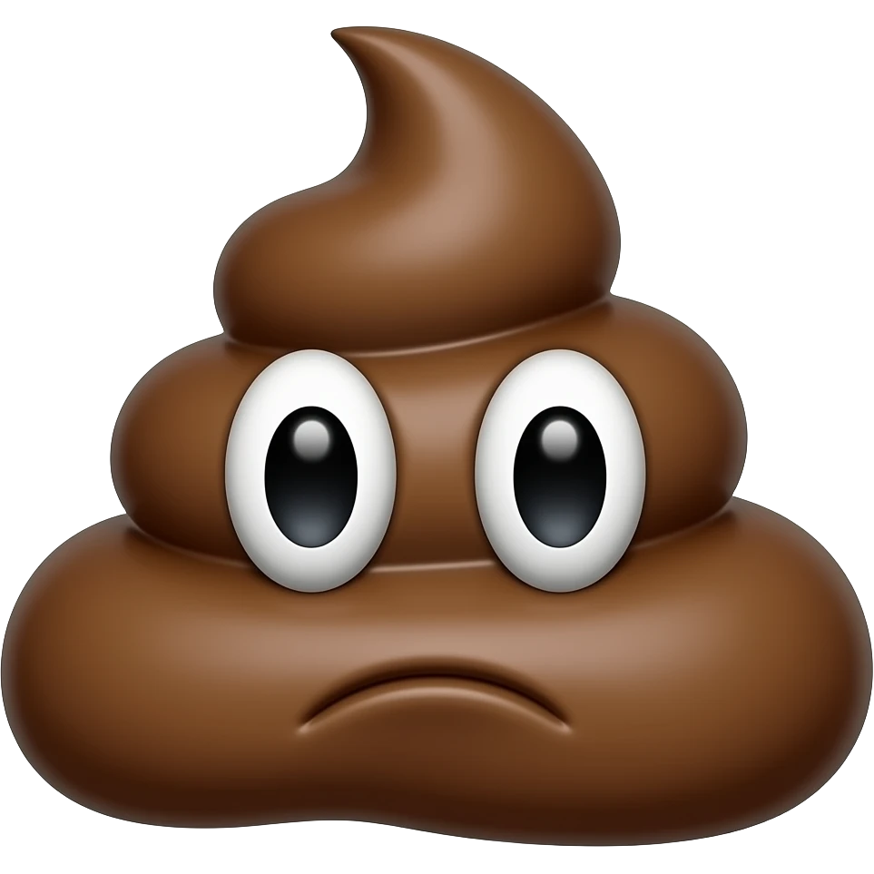 ugly and poop hhahahahahaha emoji