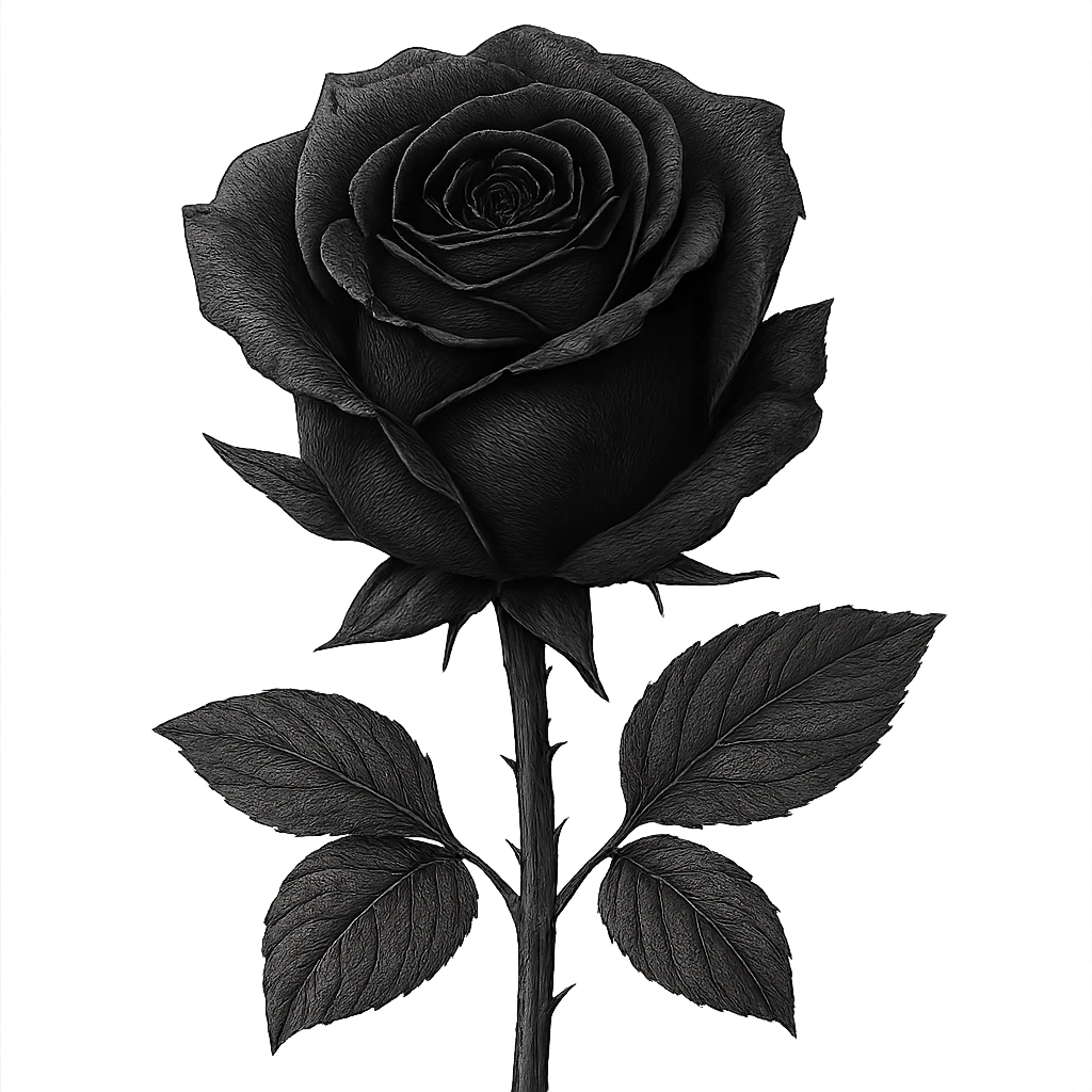 black rose emoji