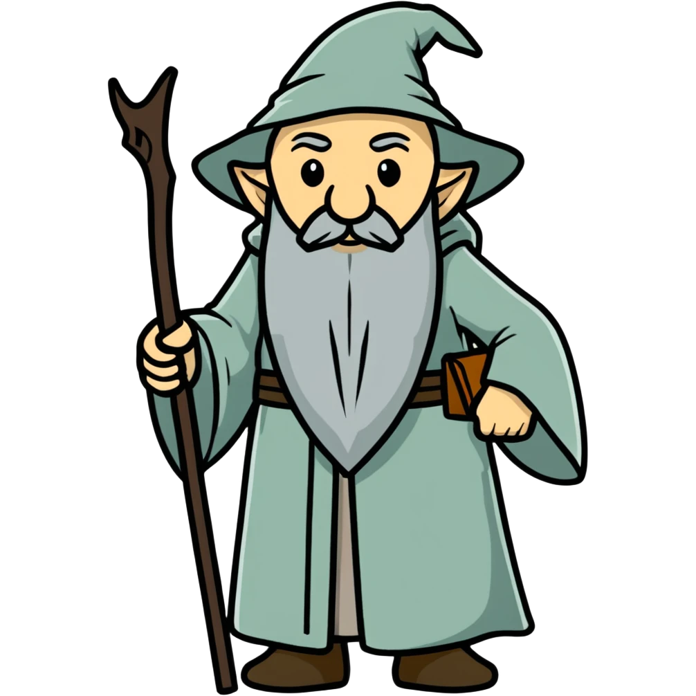 Gandalf ohne haare emoji