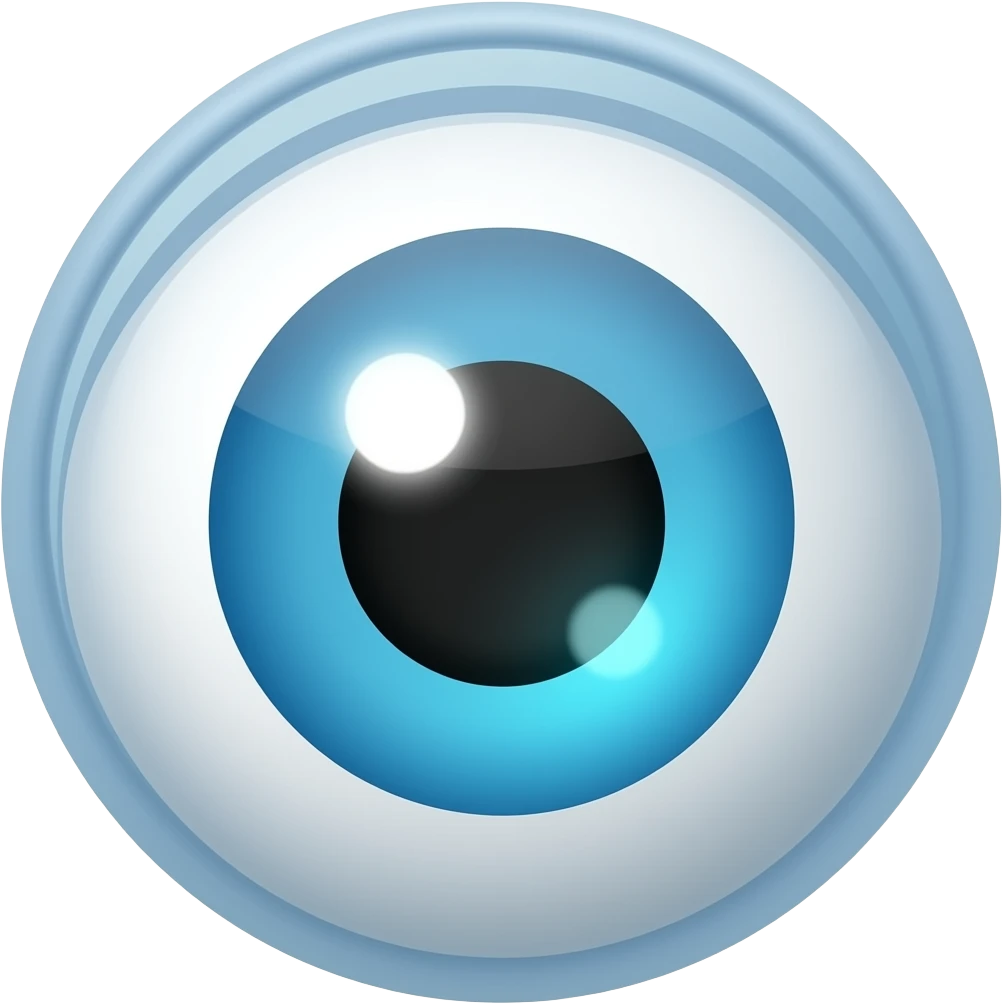 Cute contact lens case emoji