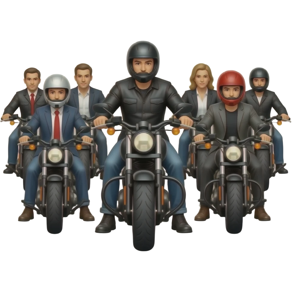 Hardly Davidson bike street mob emoji