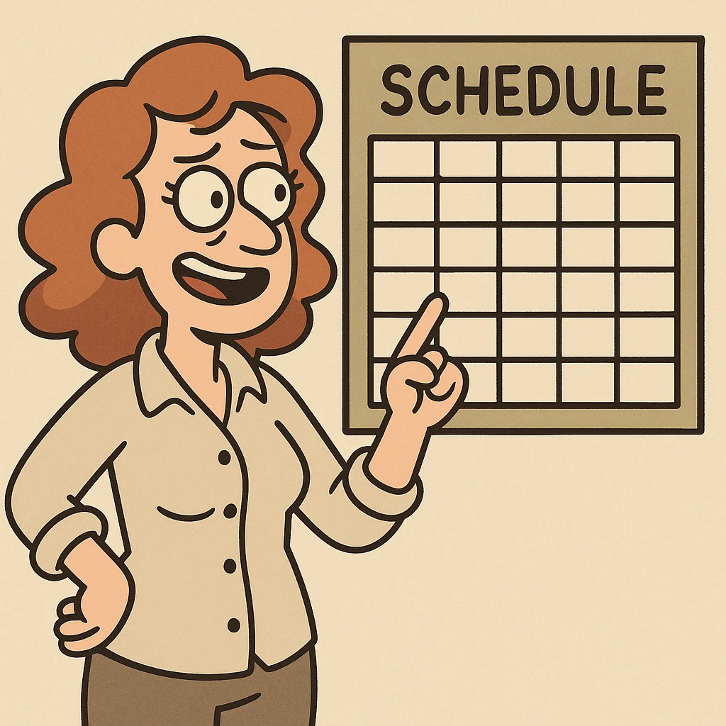 Schedule clear emoji