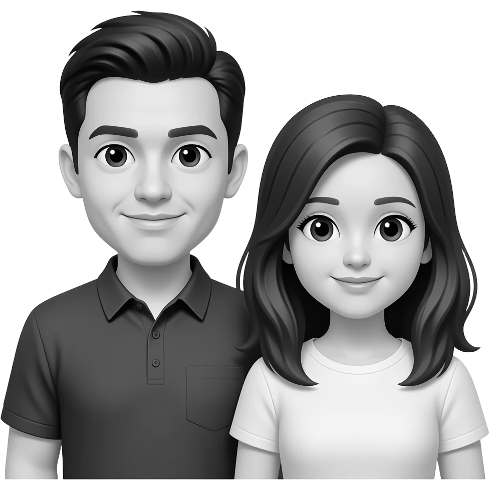 Family Photo B&W emoji