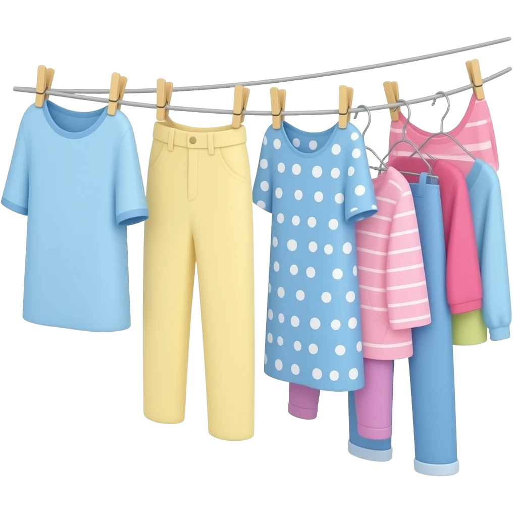 australian washing line with clothes hanging emoji