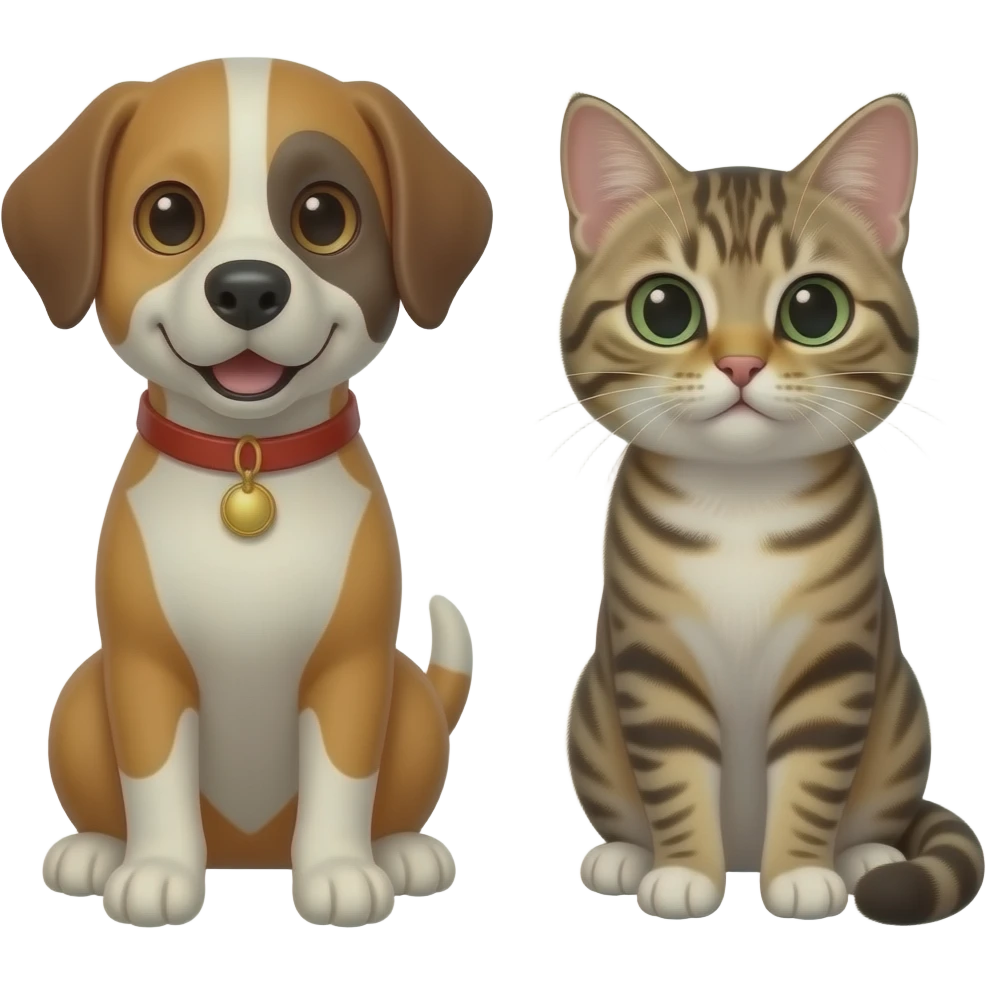 fish dog and cat emoji