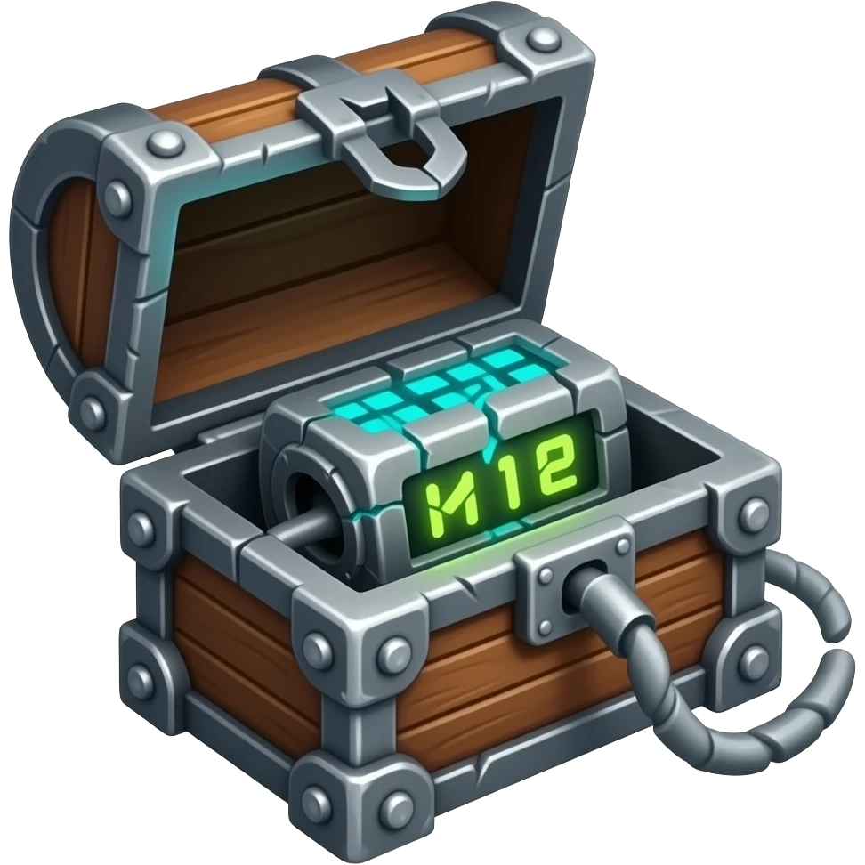 warhammer small chest with damaged small digital implant inside emoji
