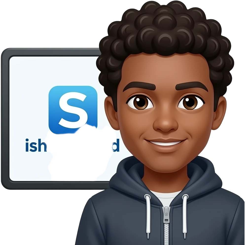 🧑🏿‍🦱 رجعها الى ishowspeed emoji