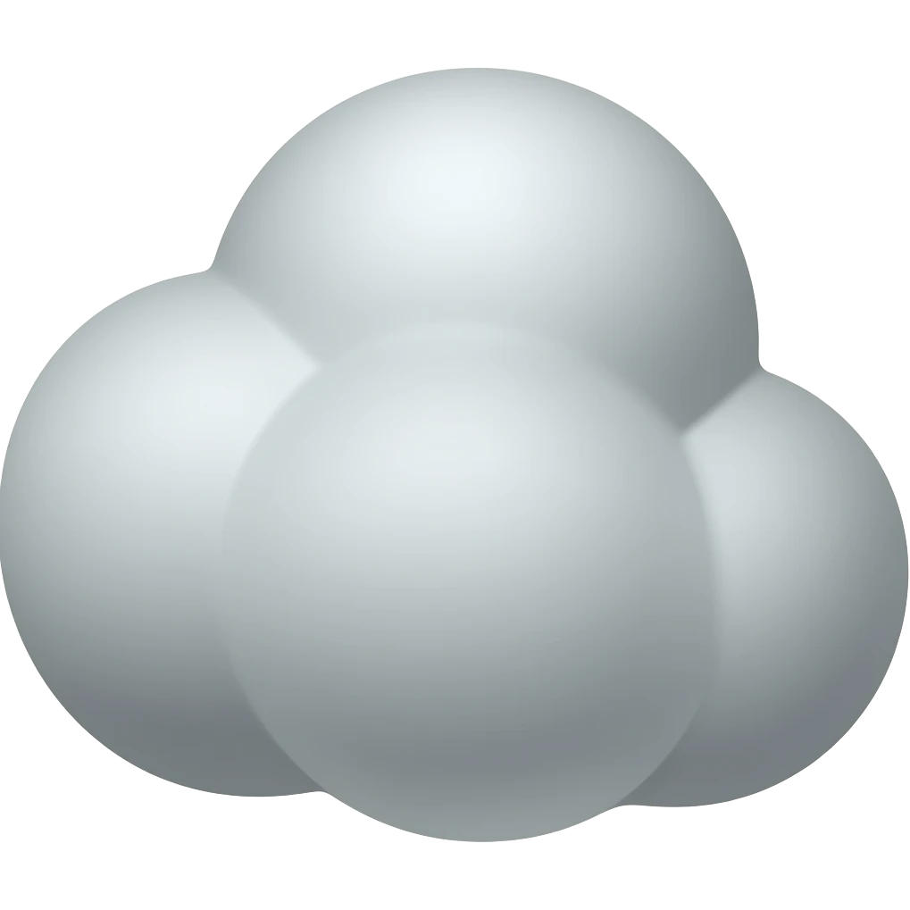 Grey cloud emoji