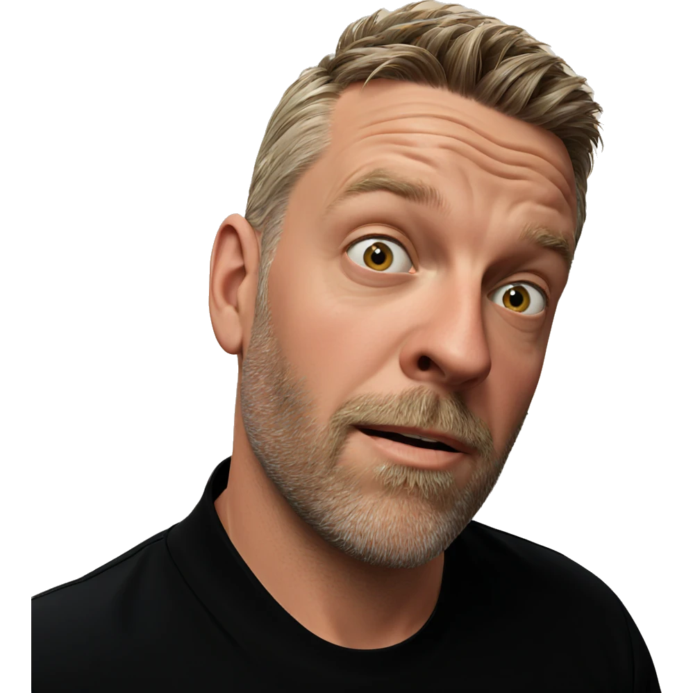 male portrait in black shirt emoji