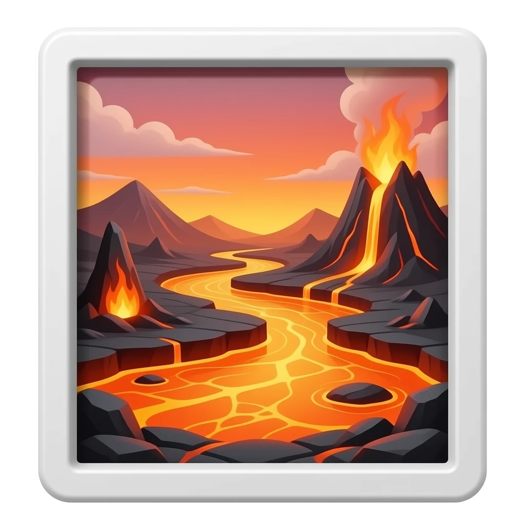 pool filled with lava emoji