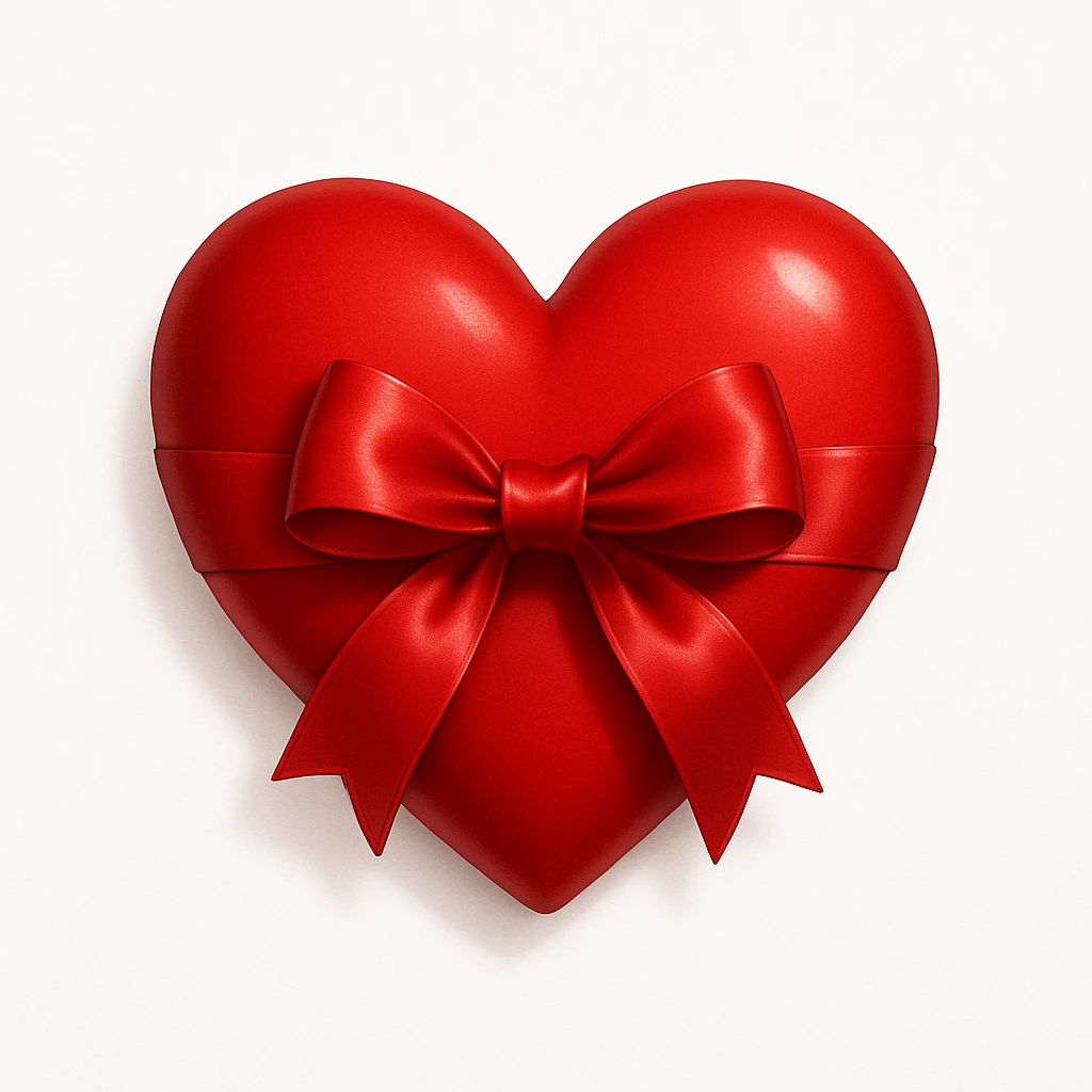 heart with a bow emoji