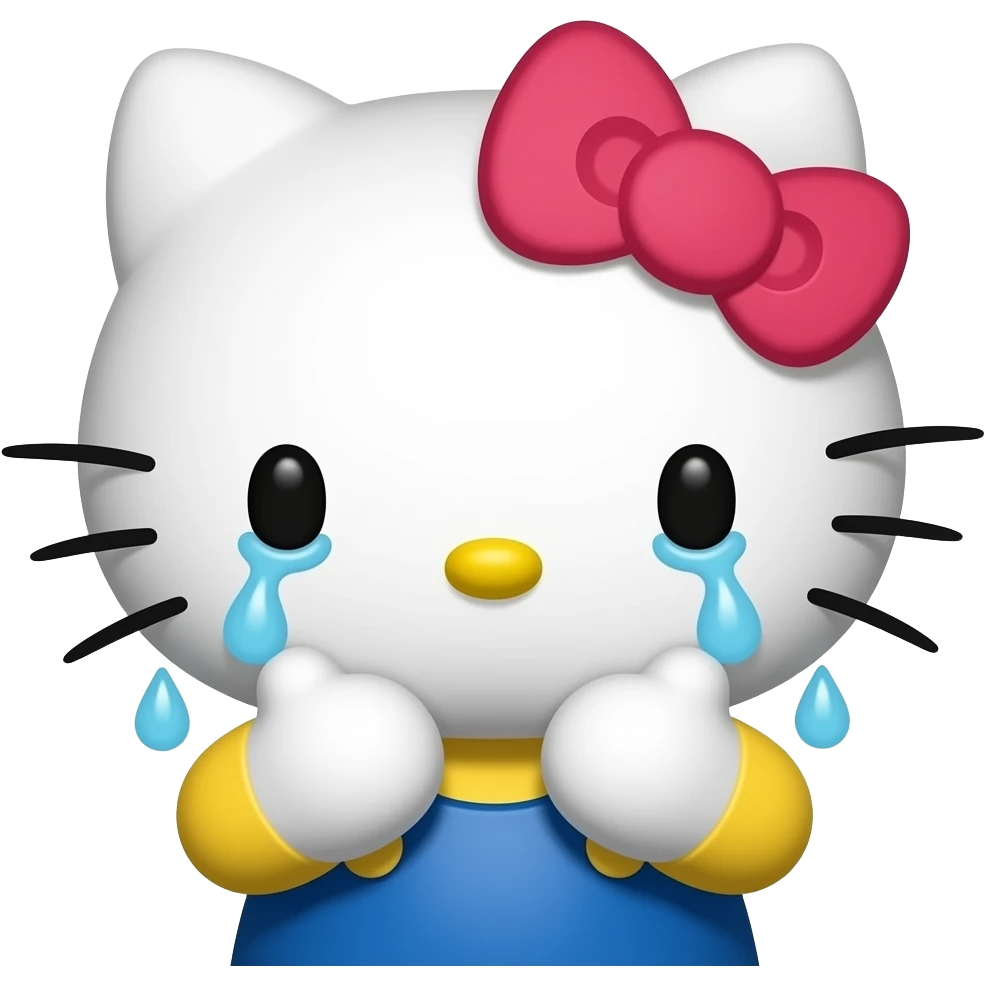 hello kitty cry emoji