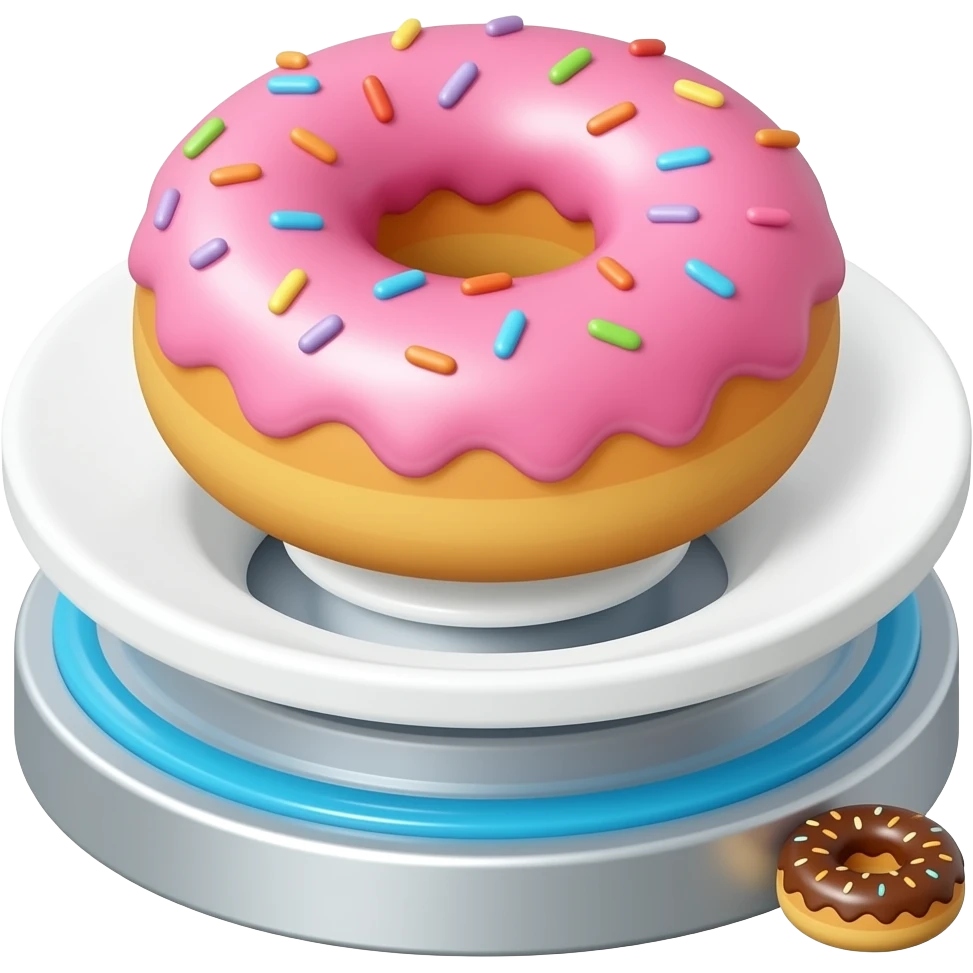 donut with a donut from a slide to ride emoji