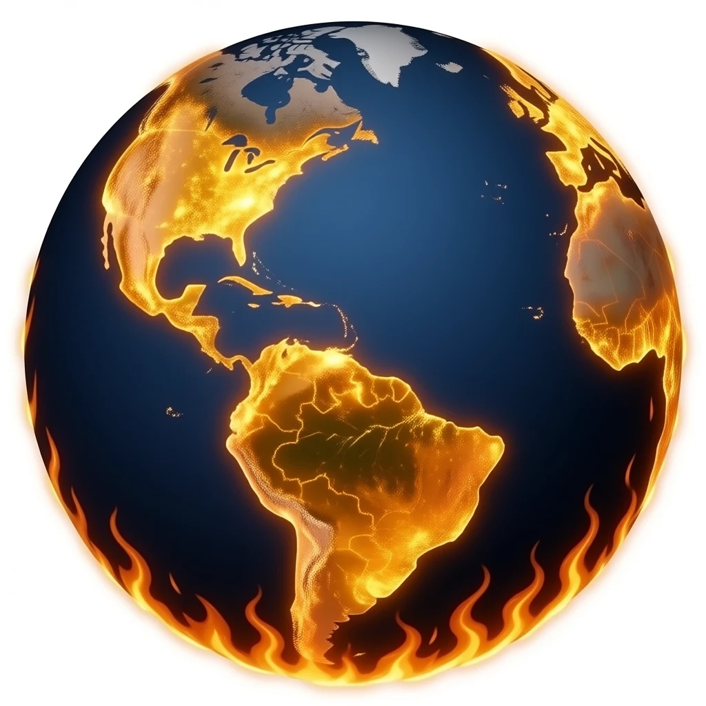 The world on fire emoji