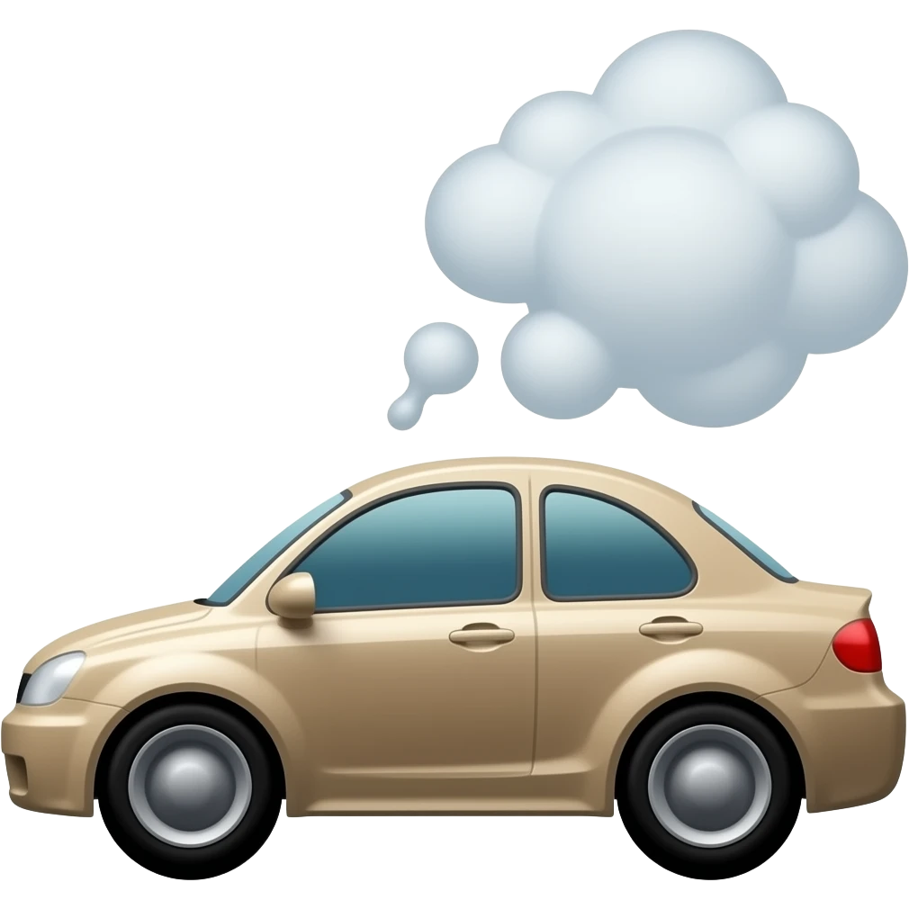 Farting car emoji