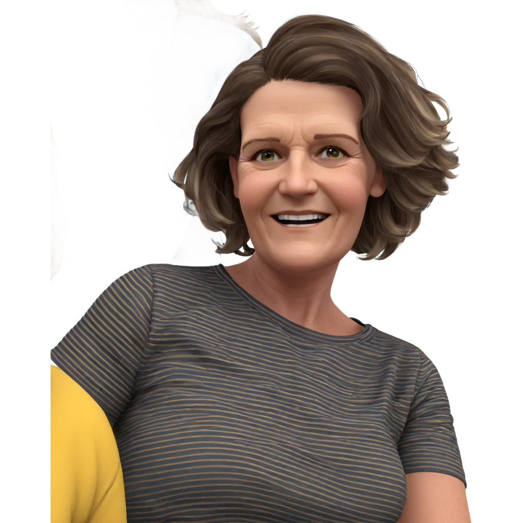 happy girls in striped outfits emoji