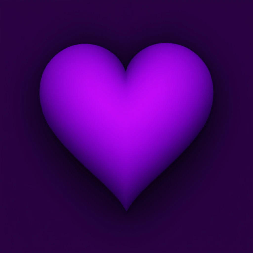 goth purple heart emoji
