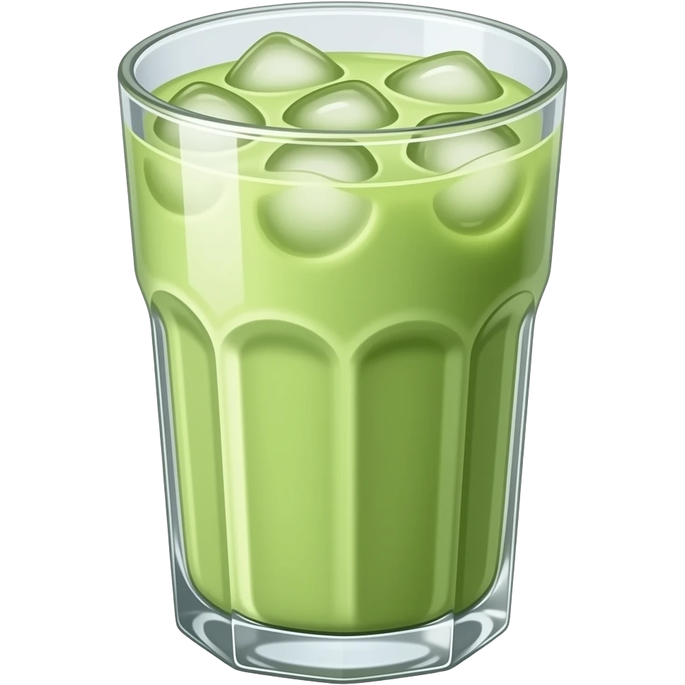 iced matcha latte emoji