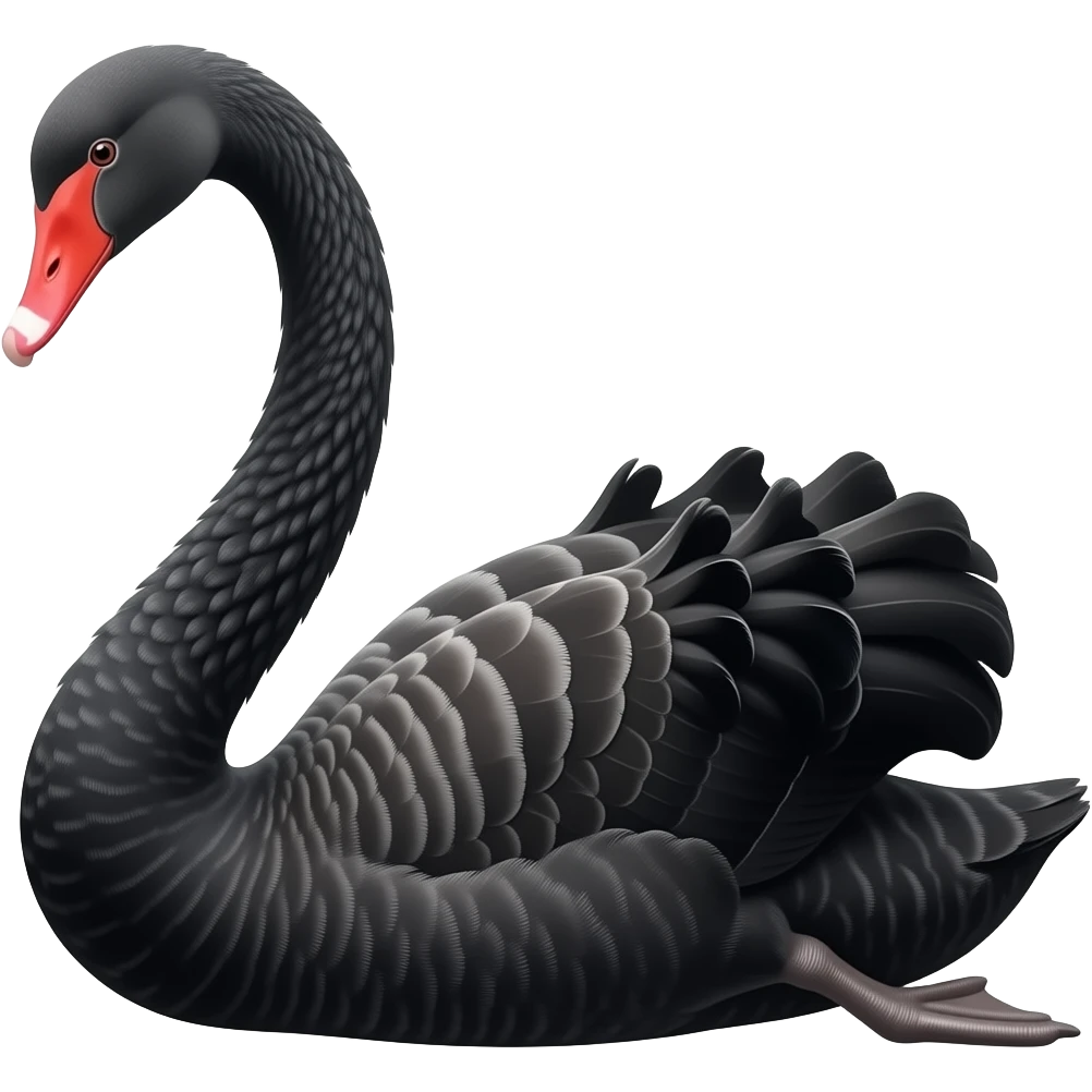 Black swan emoji