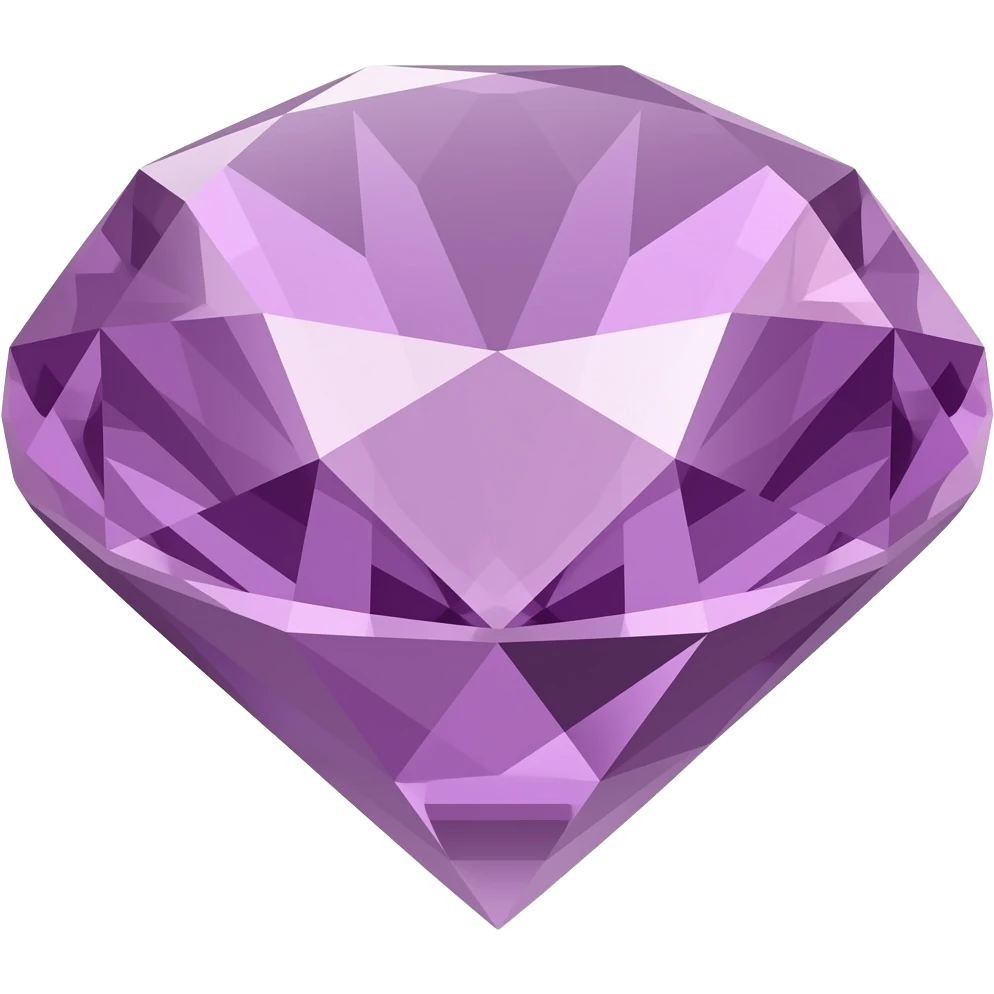 Mauve crystal emoji