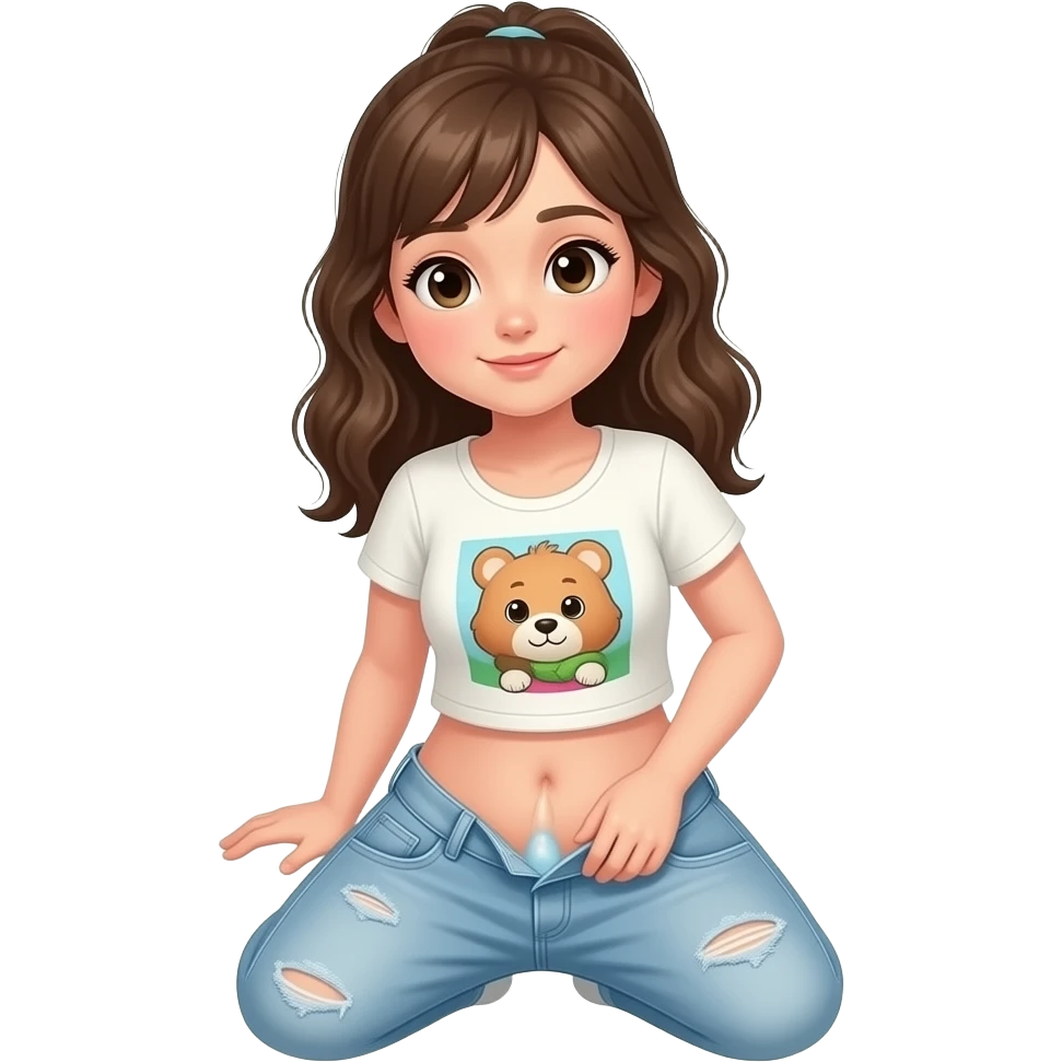 girl peeing pants emoji