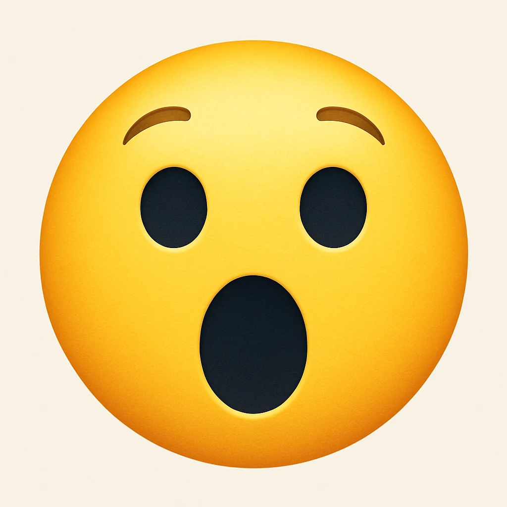 yellow astonished face emoji emoji