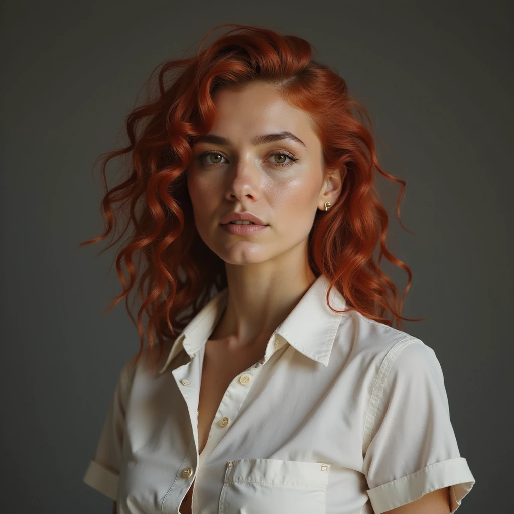 profesora de pelo liso rubio y piel clara, realistic style emoji