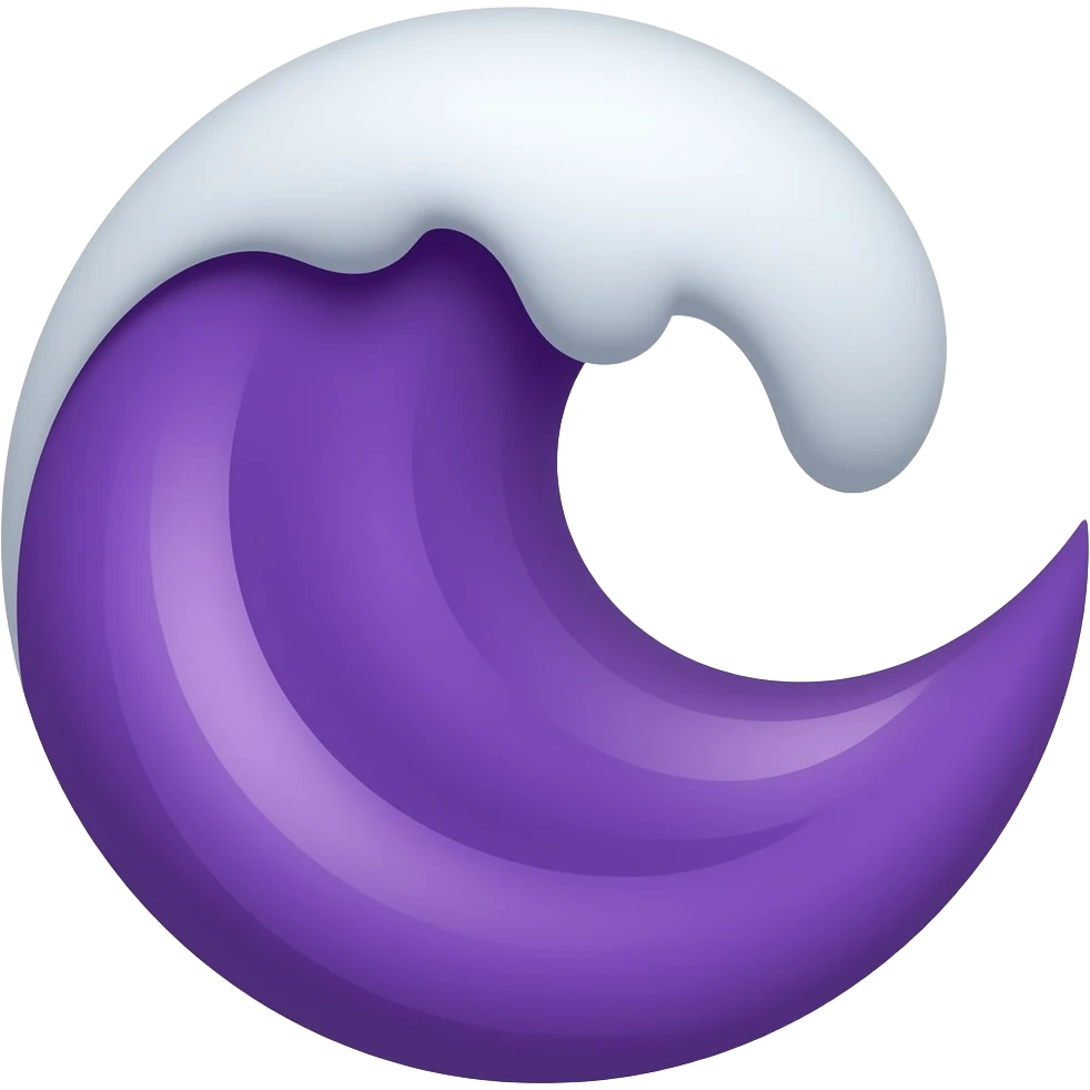 Napravi emoji talasi, ali ljubicasti emoji