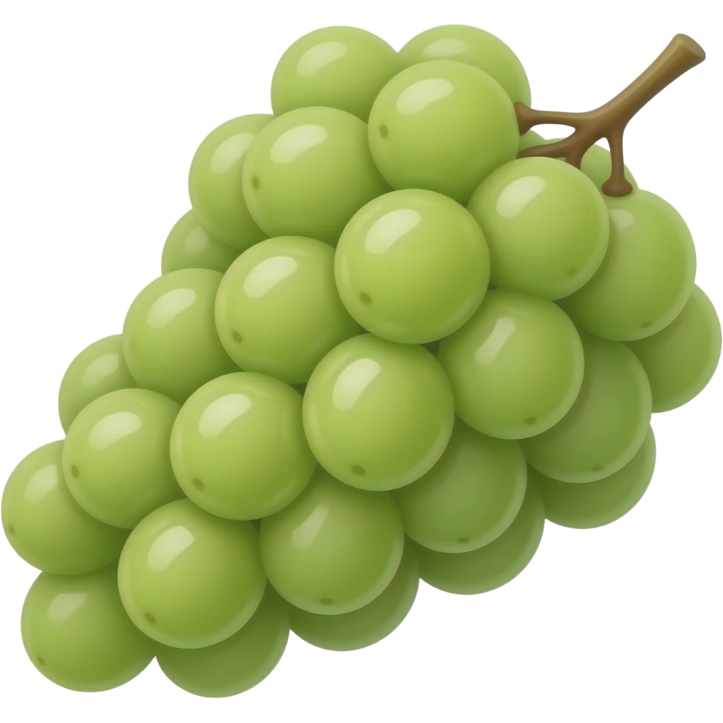 Uva verde emoji
