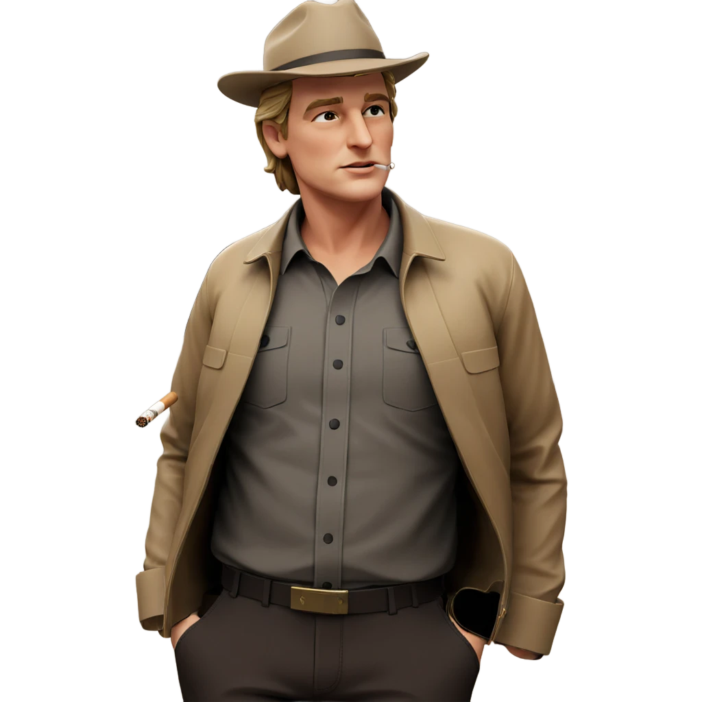 cool guy with cigarette emoji