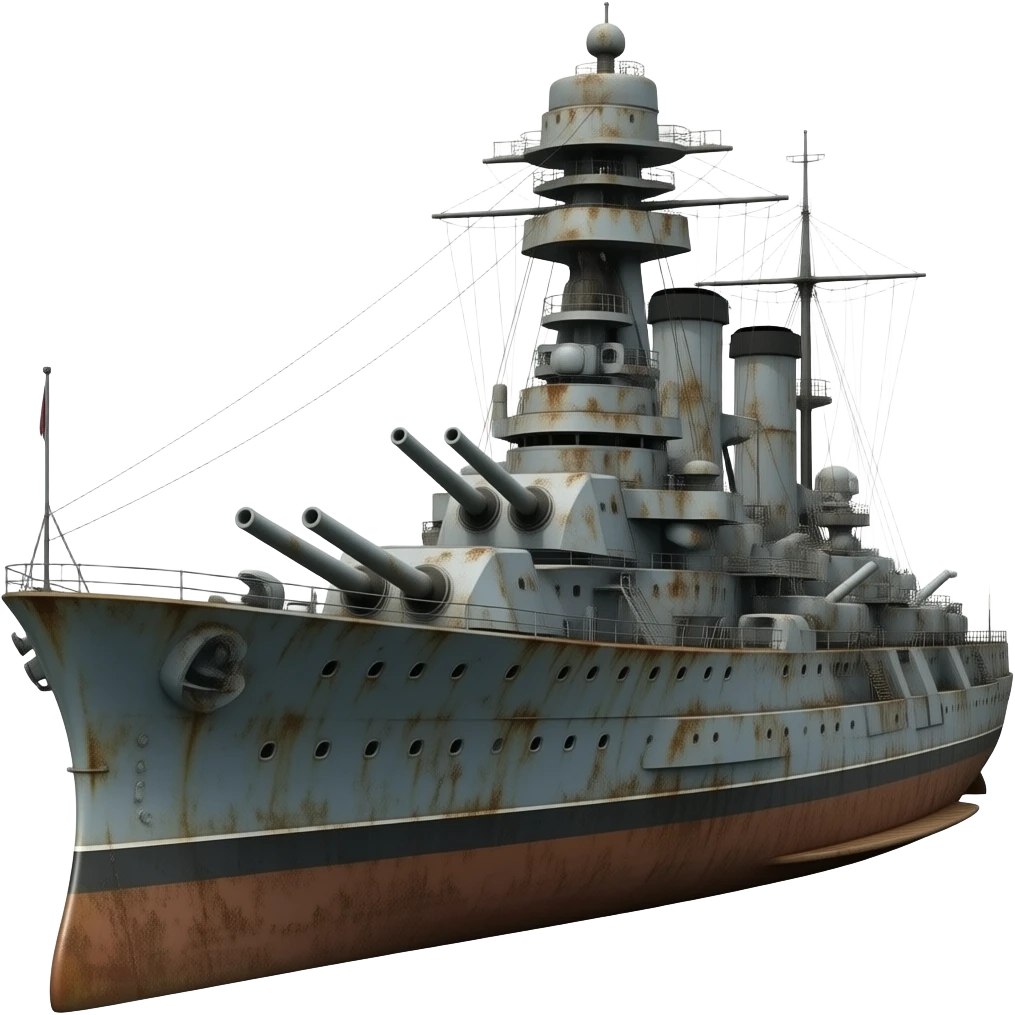 rusty worn warship emoji