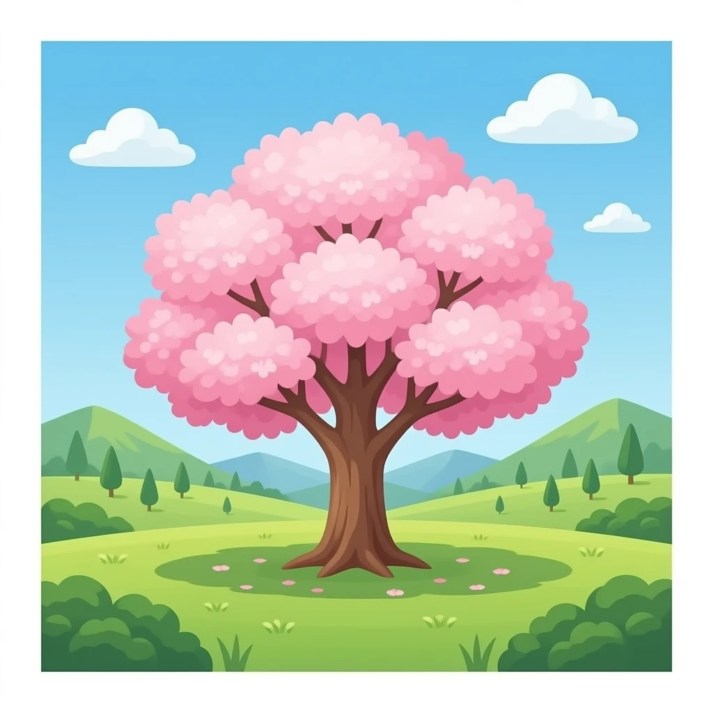 cherry blossom tree emoji