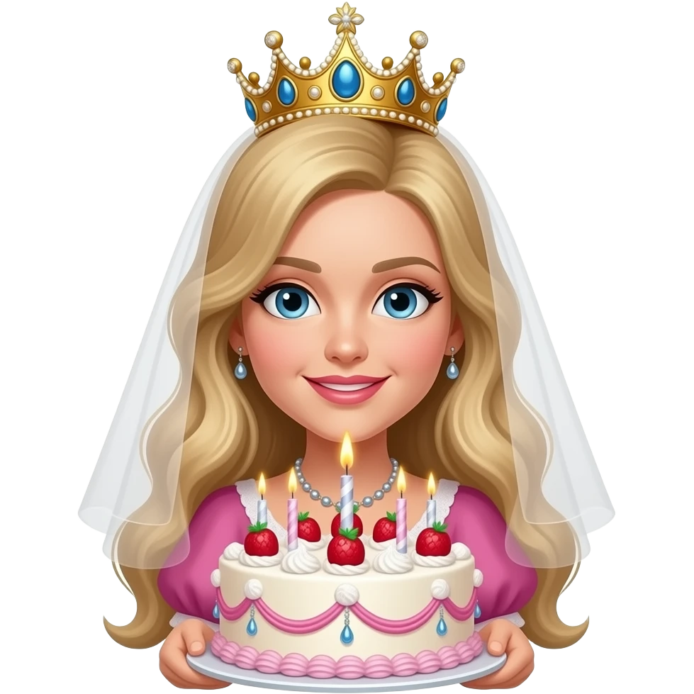 𝐁𝐢𝐫𝐭𝐡𝐝𝐚𝐲 𝐪𝐮𝐞𝐞𝐧 𝐰𝐢𝐭𝐡 𝐜𝐚𝐤𝐞 emoji