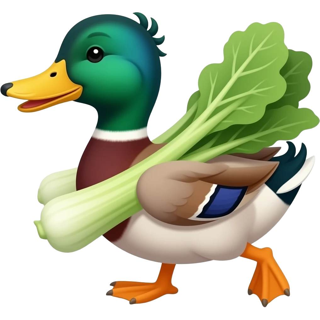 vegetable carry דאק' emoji