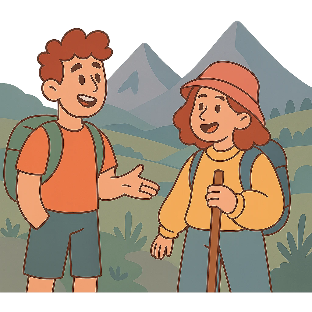 Remove the background, keep only the mountain landscape in muted colors, dreamy style with no background. emoji