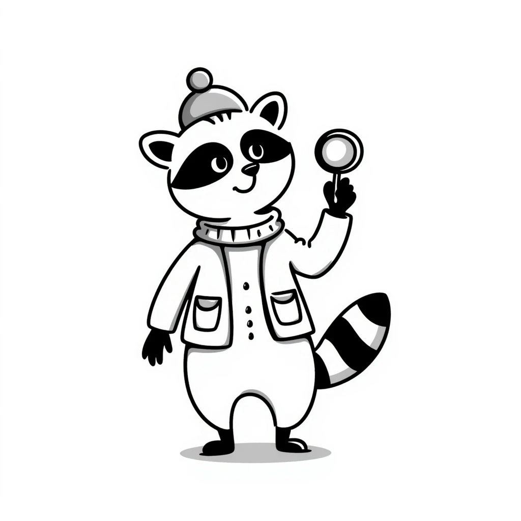 Raccoon emoji