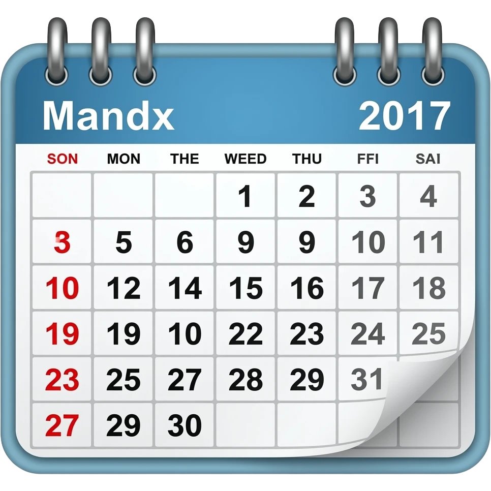 календарь март emoji