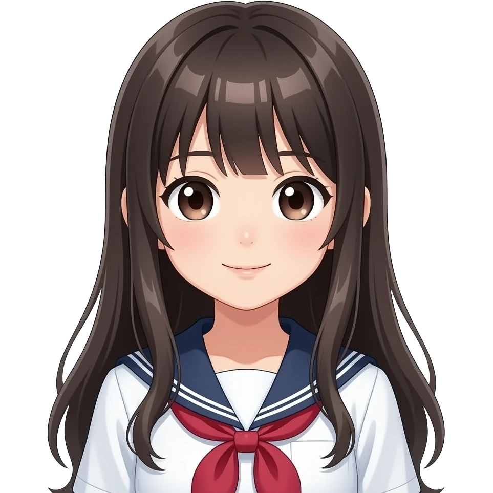 Van you animate  an anime girl like this emoji