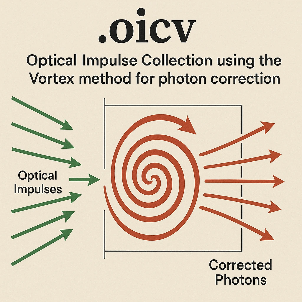 if anyone's curious, ".oicv" is short for optical impulse collection using the vortex method for photon correction. textbook graphical representation emoji