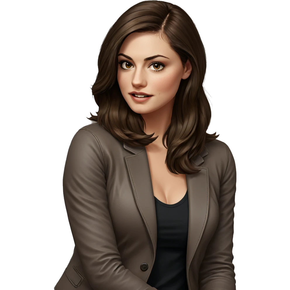 realistic solo portrait of girl emoji