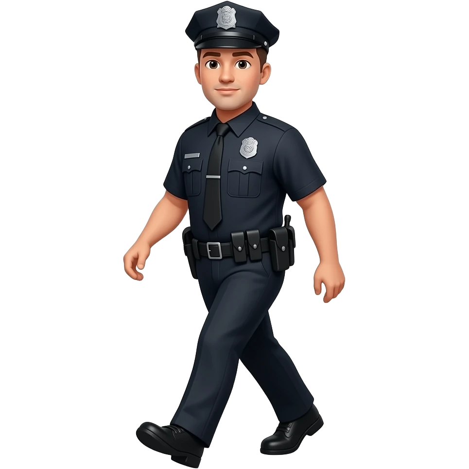 sECUITY WALK the premises (BLACK UNIFOM) OF security emoji