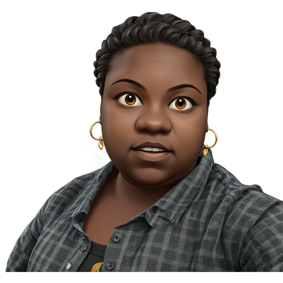 dark-skinned boy with earrings emoji