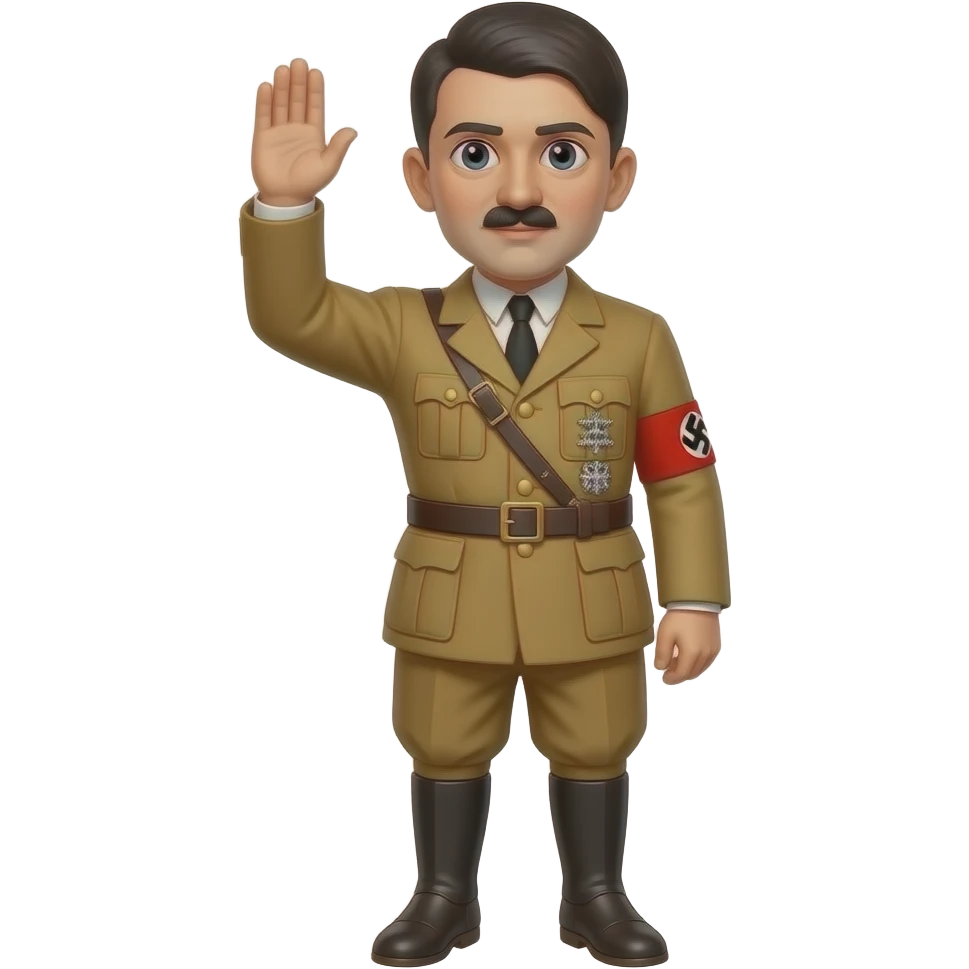 Make hitler full body hailing emoji
