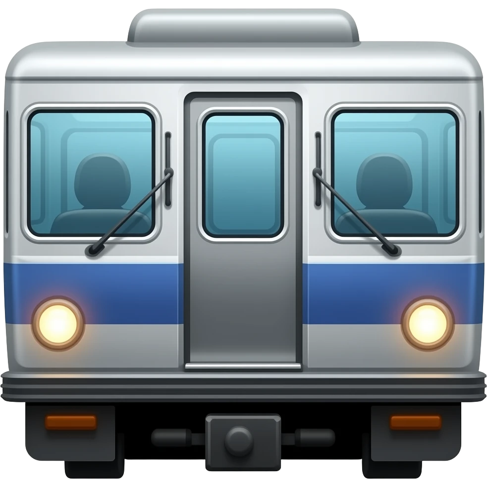 full subway train from side only emoji