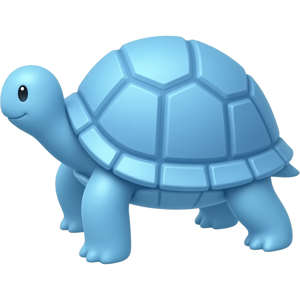 Blue turtle emoji