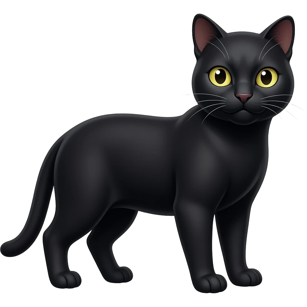 Black panther cat emoji