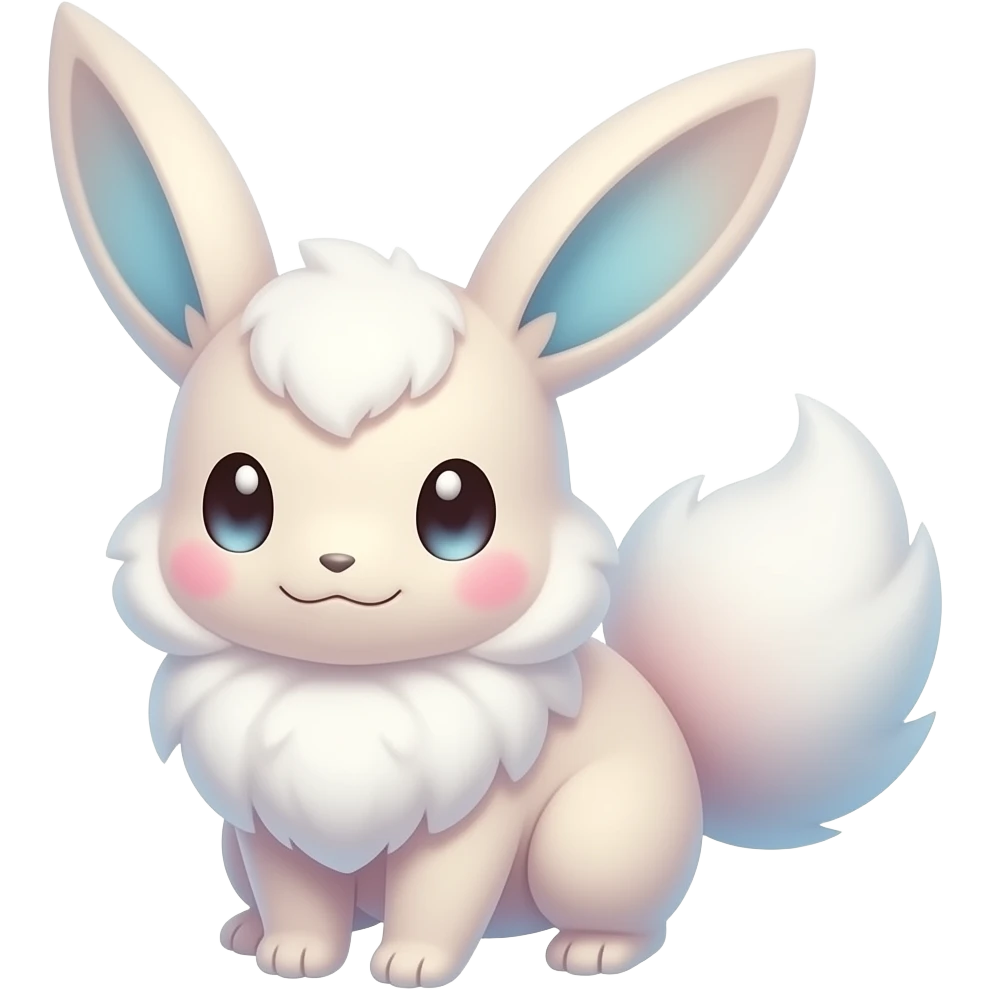 Cotton candy tune in my pet cute Pokémon and full body emoji