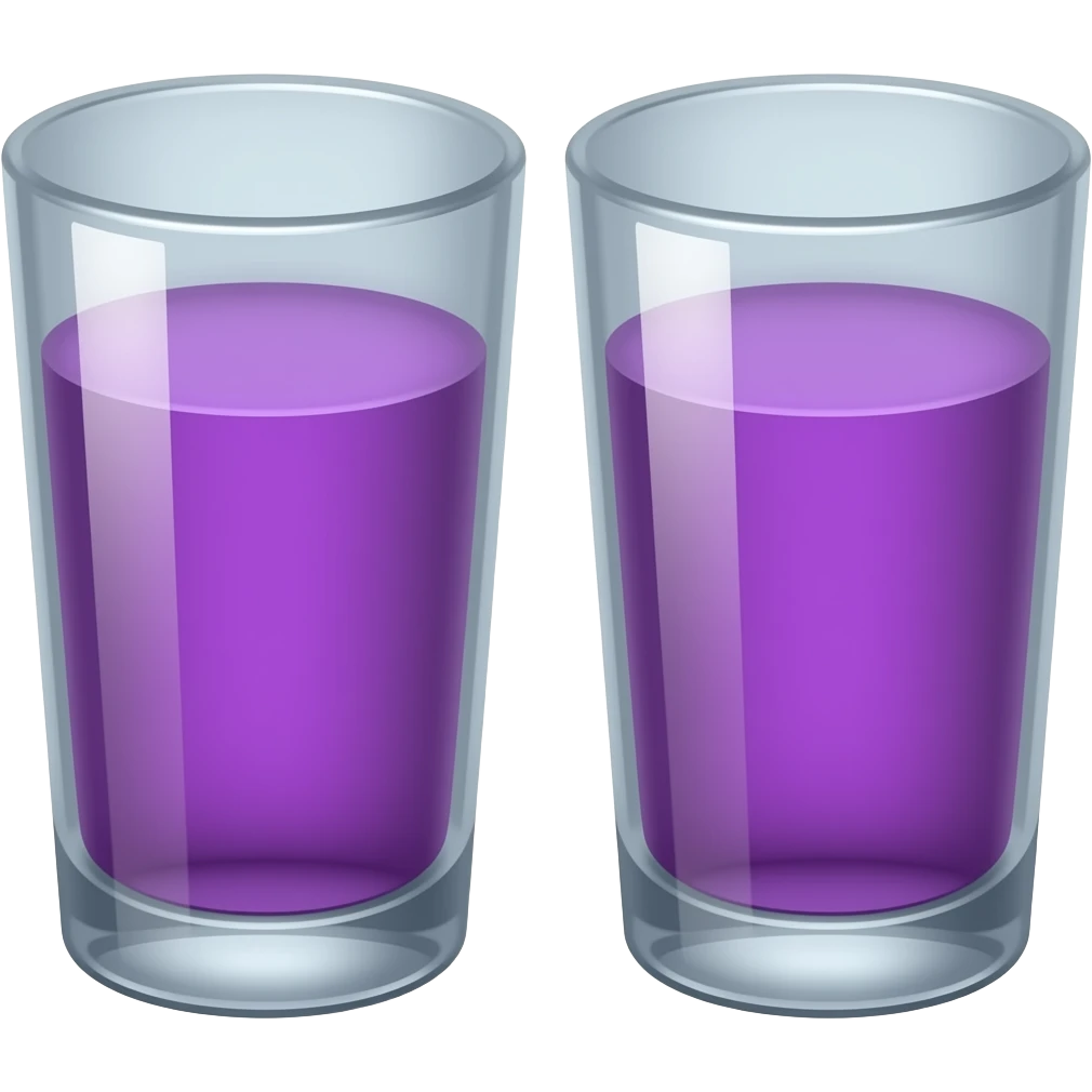 double cup with purple liquid emoji