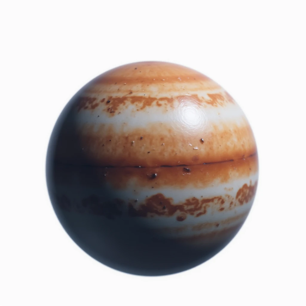 photorealistic icon of a planet on white background emoji